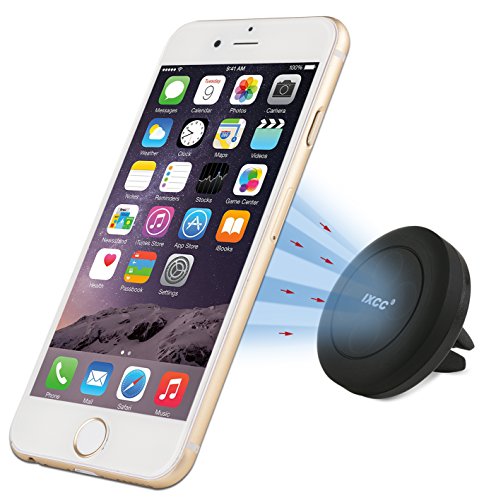 0743724575347 - IXCC UNIVERSAL MAGNETIC AIR VENT CAR MOUNT CARRYING HOLDER KIT FOR ALL SMARTPHONES - APPLE, SAMSUNG, GOOGLE, HTC, WINDOWS, ANDROID AND GPS DEVICES