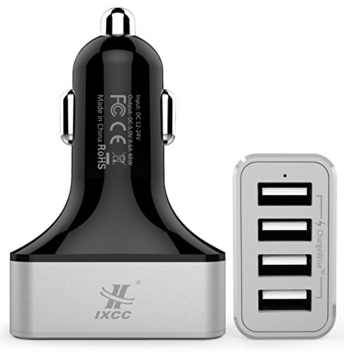 0743724575705 - IXCC® 4 PORT USB 9.6AMP (48 WATT) SMART UNIVERSAL HIGH CAPACITY [S