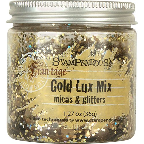 0744019207967 - STAMPENDOUS LUX MICA AND GLITTER MIX, GOLD