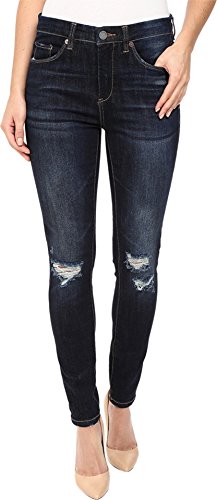0744199742166 - BLANK NYC WOMEN'S MID-RISE DISTRESSED BLUE SKINNY IN FULLY LOADED FULLY LOADED JEANS 25 X 29
