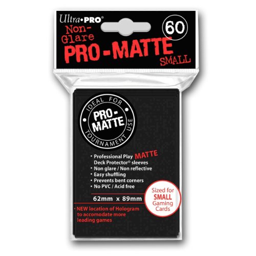 0074427840211 - ULTRA PRO PRO-MATTE BLACK DECK PROTECTOR- SMALL SIZE (60 SLEEVES)