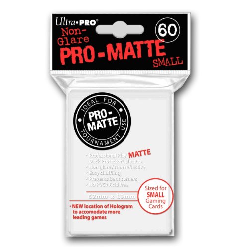 0074427840228 - ULTRA PRO PRO-MATTE WHITE DECK PROTECTOR- SMALL SIZE (60 SLEEVES)