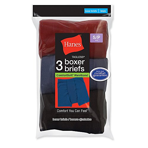 0744405373511 - HANES BOYS' COMFORTSOFT® DYED BOXER BRIEFS 3-PACK