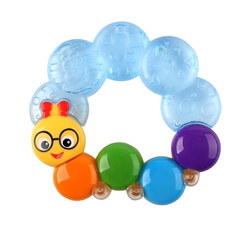0074451105737 - BABY EINSTEIN TEETHER-PILLAR RATTLE AND CHILL TEETHING TOY, AGES 3 MONTHS +