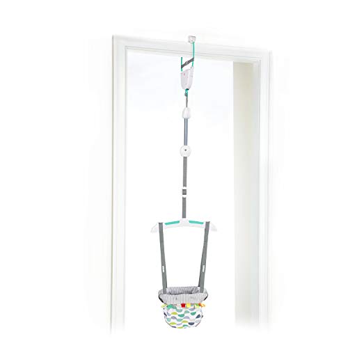 0074451116191 - BRIGHT STARTS PLAYFUL PARADE DOOR JUMPER FOR BABY WITH ADJUSTABLE STRAP, 6 MONTHS AND UP, MAX WEIGHT 26 LBS