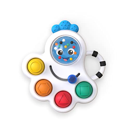 0074451126848 - BABY EINSTEIN OCTOPUS 3-IN-1 BUBBLE POP DIMPLE FIDGET TOY AND BPA FREE TEETHER, AGE 6 MONTHS+