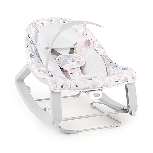 0074451129092 - INGENUITY KEEP COZY 3-IN-1 GROW WITH ME VIBRATING BABY BOUNCER SEAT & INFANT TO TODDLER ROCKER, VIBRATIONS & -TOY BAR, 0-30 MONTHS UP TO 40 LBS (PINK BURST)