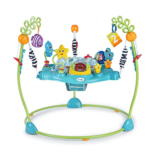0074451130944 - BABY EINSTEIN OCEAN EXPLORERS CURIOSITY COVE 2-IN-1 EDUCATIONAL ACTIVITY JUMPER AND FLOOR TOY, AGES 6-12 MONTHS