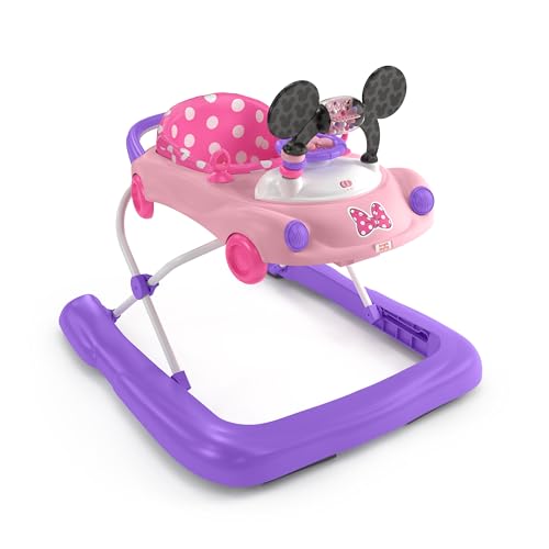 0074451166622 - BRIGHT STARTS DISNEY BABY MINNIE MOUSE GO, GO BOWS 3-IN-1 CAR WALKER, PINK AND PURPLE, 6-24 MONTHS