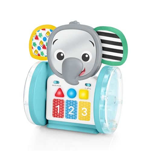 0074451169234 - BABY EINSTEIN CHASE & TAP EARL CRAWLING BABY TOY, WITH MIRROR AND MUSIC, AGES 6 MONTHS AND UP