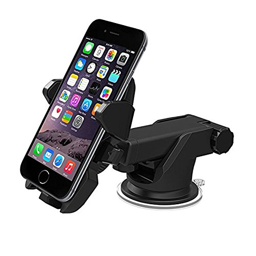 7445260997678 - PHONE HOLDER, ONE TOUCH CAR MOUNT HOLDER FOR IPHONE 6/S (4.7) / PLUS (5.5)/ 5S/ 5C/, SAMSUNG GALAXY S6/S6 EDGE/ S5/S4/ S3/ NOTE 4/3, GOOGLE NEXUS 5/4, LG G3