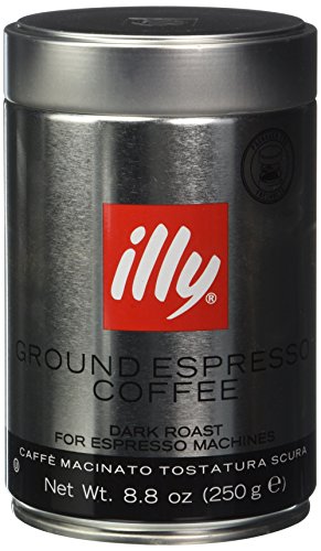 0744539016001 - ILLY CAFFE SCURO FINE GRIND COFFEE (DARK ROAST, BLACK BAND) 8.8 COFFEE CANS (PACK OF 6)