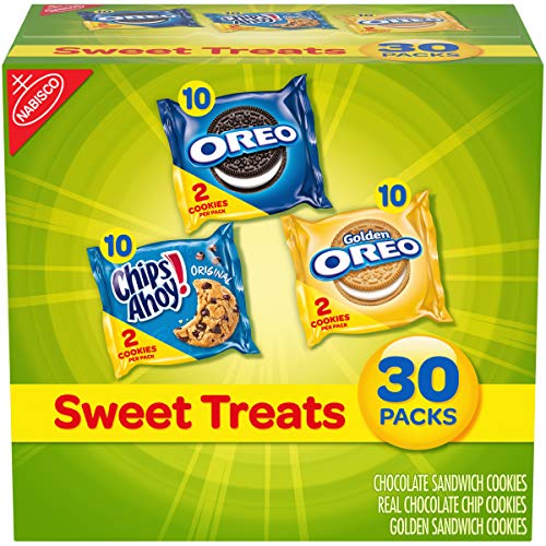 7446254732718 - NABISCO SWEET TREATS COOKIE VARIETY PACK OREO, OREO GOLDEN & CHIPS AHOY!, 30 SNACK PACKS