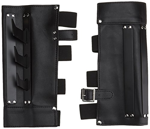 0744633191147 - BLADESUSA YC-709 MARTIAL ARTS ARM CUFF WITH METAL SPIKES, BLACK, 9-1/2-INCH LENGTH