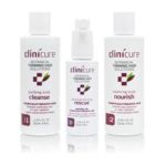 0074469459112 - CLINICURE BOTANICAL THINNING HAIR SOLUTIONS ADVANCED STAGES OF THINNING TRIAL RX FOR CHEMICALLY-TREATED HAIR SET 3 PIECE SET