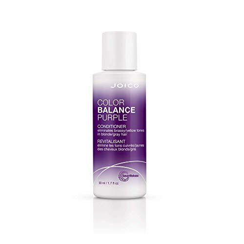 0074469519250 - JOICO COLOR BALANCE PURPLE CONDITIONER | ELIMINATE BRASSY AND YELLOW TONES | REPAIR AND PROTECT COLOR-TREATED HAIR | FOR COOL BLONDE OR GRAY HAIR, 1.7 FL. OZ.