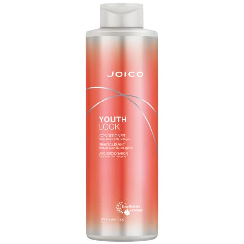 0074469523967 - JOICO YOUTHLOCK CONDITIONER FORMULATED WITH COLLAGEN | YOUTHFUL BODY & BOUNCE | REDUCE BREAKAGE & FRIZZ | SOFTEN & DETANGLE HAIR | BOOST SHINE | SULFATE FREE | WITH ARGININE | 33.8 FL OZ