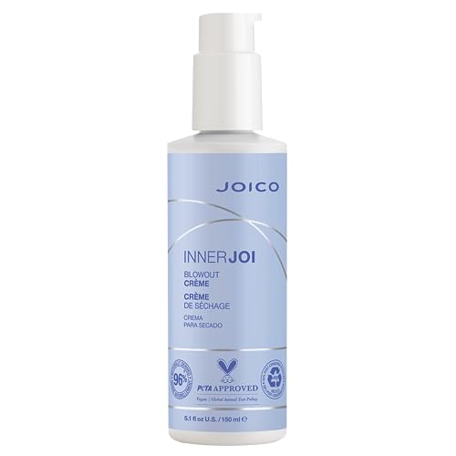 0074469547338 - JOICO INNERJOI BLOWOUT CREME | STYLING FOR ALL HAIR TYPES | SULFATE & PARABEN FREE | NATURALLY-DERIVED VEGAN FORMULA | 5.1 FL OZ