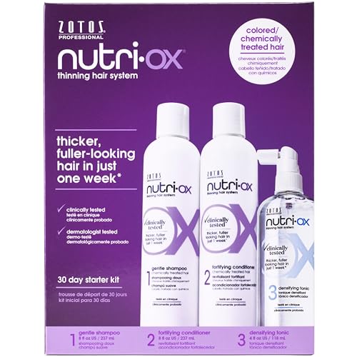0074469560351 - NUTRI-OX GENTLE SHAMPOO & CONDITIONER STARTER KIT FOR THICKER, FULLER-LOOKING HAIR | COLOR TREATED HAIR | PEPPERMINT | CLINICALLY & DERMATOLOGICALLY TESTED