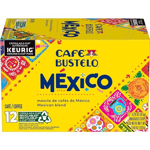 0074471498635 - CAFÉ BUSTELO MEXICO BLEND, 12 KEURIG K-CUP PODS
