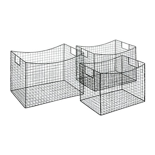 0744745214901 - METAL WIRE BASKETS (SET OF 3)