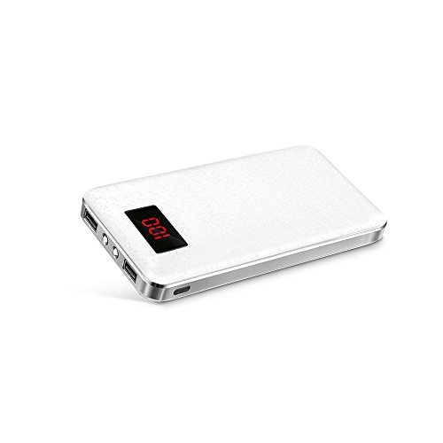 0744750366855 - MEROPE 20000MAH POWER BANK EXTERNAL BATTERY PORTABLE CHARGER FOR SMARTPHONES- WHITE