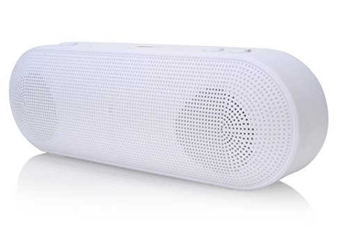 0744750595262 - 2BOOM BOOM GO WIRELESS BLUETOOTH PORTABLE SPEAKER WITH BUILT-IN MICROPHONE - WHITE