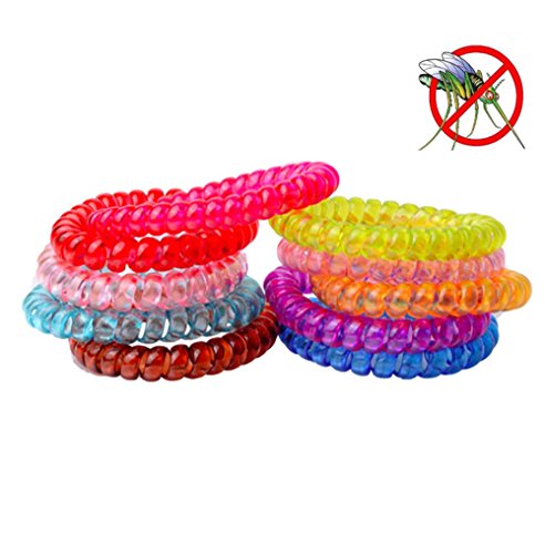 0744960261216 - MOSQUITO REPELLENT BRACELETS, 10 PACK BEST PEST CONTROL REPELLER PROTECTION AGAINST MOSQUITOES & INSECTS - - WRIST BANDS FOR KIDS, BABIES, ADULTS, MEN AND WOMEN -OUTDOOR & INDOOR
