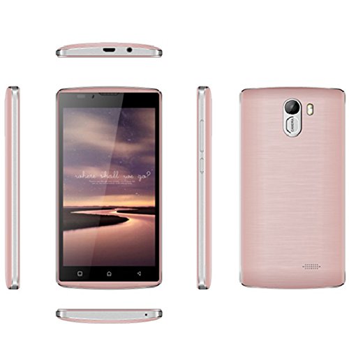 0744960707639 - GENERIC UNLOCKED 5.0 INCH ANDROID 5.1 WIFI BLUETOOTH CELL PHONES DUAL-SIM MTK6580 QUAL-CORE 1.2GHZ DUAL-CAMERA WCDMA GPS QHD IPS SMARTPHONES RAM 512MB ROM 4GB ROSE GOLD