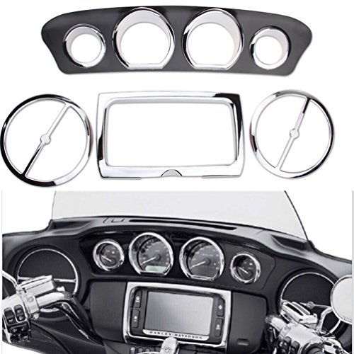0745360257397 - PROAUTO STEREO ACCENT TRIM RING COVER FOR HARLEY STREET GLIDE AND TRIKE MODELS