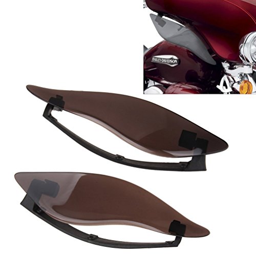 0745360257496 - PROAUTO MOTORCYCLE PARTS 2 PCS OF WINDSHIELD WINDSCREEN SIDE AIR DEFLECTORS FAIRING FOR '14-LATER ELECTRA GLIDE