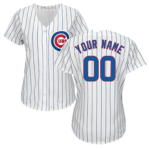 7456850016938 - GENERIC CHICAGO CUBS CUSTOMIZED WHITE JERSEY TOMMY LA STELLA #2 WOMAN SIZE L