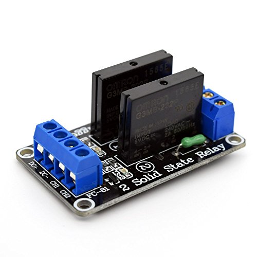 0745780192681 - ADEEPT 5V 2-CHANNEL SOLID STATE RELAY BOARD FOR ARDUINO UNO RASPBERRY PI MEGA2560 MEGA1280 ARM DSP PIC