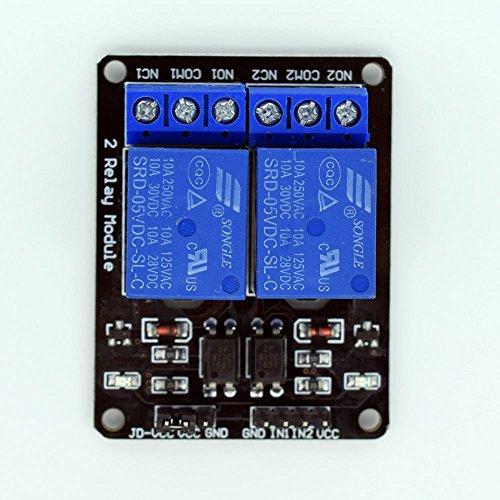 0745780192728 - ADEEPT 5V RELAY SHIELD MODULE EXPANSION WITH OPTOCOUPLER PROTECTION FOR ARDUINO RASPBERRY PI DSP AVR PIC ARM (2 CHANNEL)