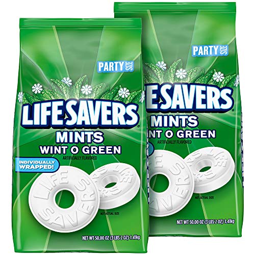 0745809747632 - LIFE SAVERS MINTS WINT-O-GREEN HARD CANDY 50-OUNCE PARTY SIZE BAG (PACK OF 2)