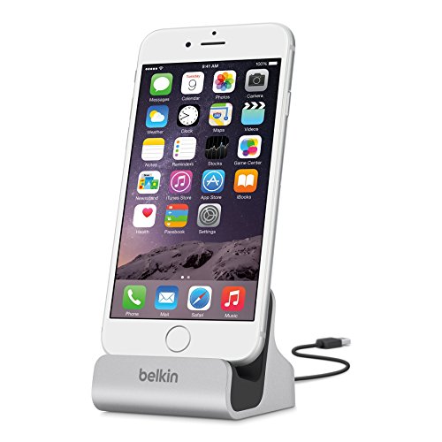 0745883667505 - BELKIN APPLE CERTIFIED MIXIT CHARGE AND SYNC DOCK WITH 4-FOOT LIGHTNING TO USB CABLE (SILVER)
