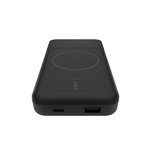 0745883822393 - BELKIN WIRELESS PORTABLE CHARGER POWER BANK COMPATIBLE WITH MAGSAFE, 10000 MAH WITH 7.5W WIRELESS CHARGING AND 18W USB C POWER DELIVERY IN/OUT PORT FOR IPHONE 12, PRO, MAX, MINI AND MORE