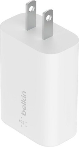 0745883825011 - BELKIN - 25W USB-C WALL CHARGER WITH POWER DELIVERY AND PPS FOR FAST CHARGING APPLE IPHONE 14, 13 AND SAMSUNG GALAXY DEVICES - WHITE