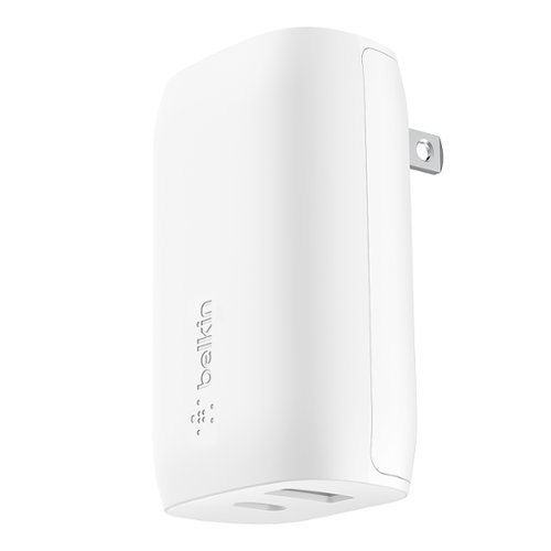 0745883829415 - BELKIN 37W USB TYPE C PPS PD DUAL PORT WALL PHONE CHARGER, POWER DELIVERY 25W USB C PORT AND 12W USB A PORT FOR FAST CHARGING GALAXY S21, ULTRA, PLUS, NOTE 20, IPHONE AND MORE
