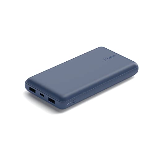 0745883837700 - BELKIN USB C PORTABLE CHARGER 20000 MAH, 20K POWER BANK WITH USB TYPE C INPUT OUTPUT PORT AND 2 USB A PORTS WITH INCLUDED USB C TO A CABLE FOR IPHONE, GALAXY, AND MORE