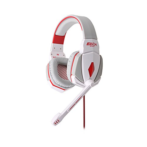 0745950113126 - STEREO GAMING HEADPHONE HEADSET HEADBAND WITH MIC VOLUME CONTROL FOR PC GAME LED LIGHTS