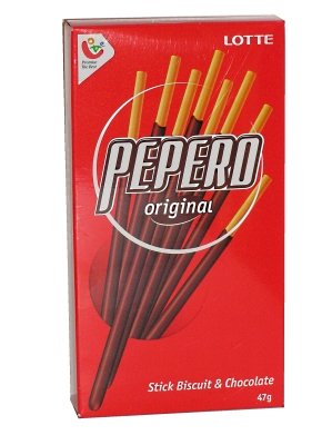 0074603003300 - LOTTE PEPERO CHOCOLATE COVERED COOKIE STICK, 1.66-OUNCE(PACK OF 12)