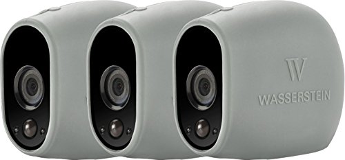 0746060131352 - NEW 3X SILICONE SKINS FOR ARLO SMART SECURITY - 100% WIRE-FREE CAMERAS BY WASSERSTEIN (3 PACK, GREY)