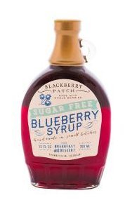 0746143002258 - WHOLE BLUEBERRY SUGAR FREE SYRUP, 12 OZ BY BLACKBERRY PATCH