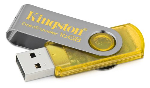 0746320099798 - KINGSTON DATATRAVELER 101 - 16 GB USB 2.0 FLASH DRIVE DT101Y/16GB (YELLOW)