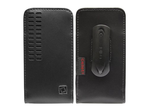 0746619098044 - ALCATEL ONE TOUCH PIXI PULSAR (TRACONE) CELLET VERTICAL BERGAMO (NO FLAP ON CASE) SLIDE-IN PREMIUM LEATHER CASE WITH REMOVABLE FIXED BELT CLIP
