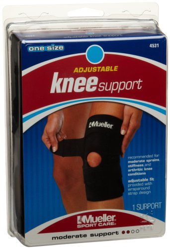 0074676034812 - MUELLER ADJUSTABLE KNEE SUPPORT ONE SIZE FITS MOST, 1-COUNT PACKAGE