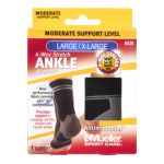 0074676652801 - SPORT CARE MODERATE SUPPORT LEVEL LARGE X-LARGE 4-WAY STRETCH ANKLE SUPPORT 4-WAY STRETCH LARGE