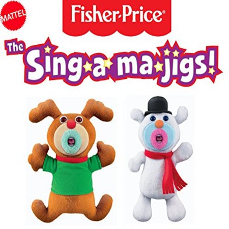 0746775099244 - MATTEL THE SING-A-MA-JIGS CHRISTMAS COMBINATION DUO SET - REINDEER AND SNOWMAN