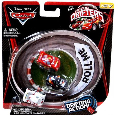 0746775155391 - CARS MICRO DRIFTERS LIGHTNING MCQUEEN, SHU TODOROKI AND MAX SCHNELL VEHICLE 3-PACK